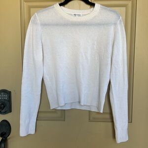 Reformation White Knit Sweater